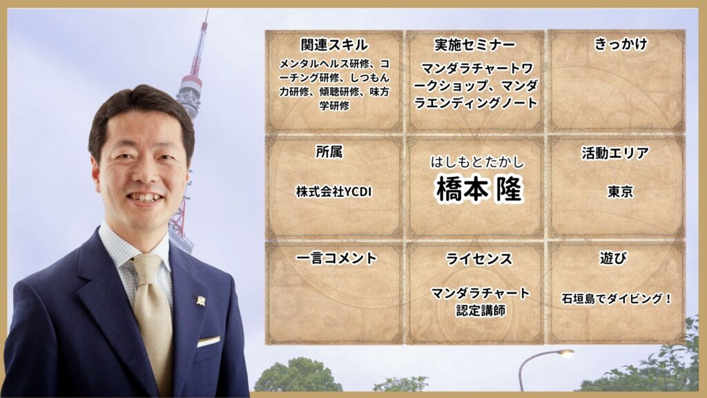 マンダラチャート認定講師 橋本隆